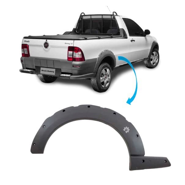 MOLDURA P/LAMA STRADA 12/14 TRASEIRO LD para Fiat Strada 2012 a 2014